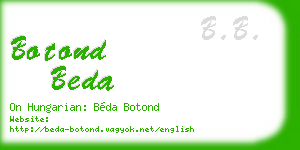 botond beda business card